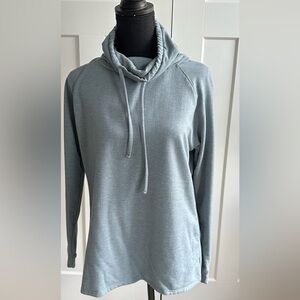 Cozy Light Blue Cowl Neck Sweater